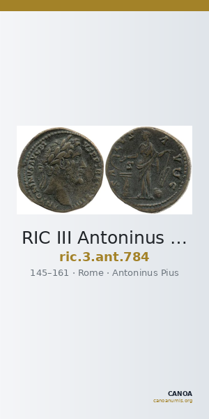 RIC III Antoninus Pius 784 — CANOA