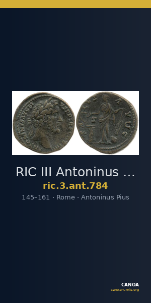 RIC III Antoninus Pius 784 — CANOA