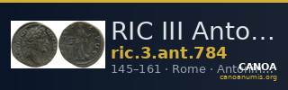 RIC III Antoninus Pius 784 — CANOA
