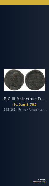 RIC III Antoninus Pius 785 — CANOA