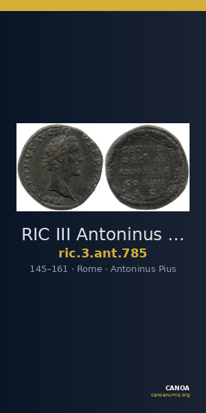 RIC III Antoninus Pius 785 — CANOA