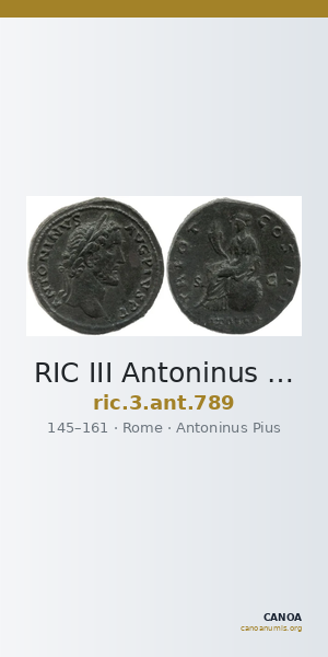 RIC III Antoninus Pius 789 — CANOA