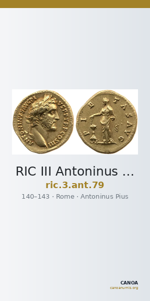 RIC III Antoninus Pius 79 — CANOA