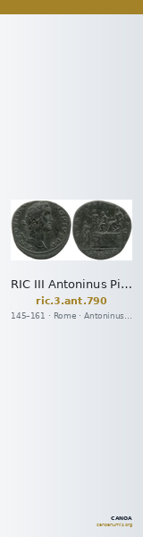 RIC III Antoninus Pius 790 — CANOA