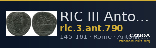 RIC III Antoninus Pius 790 — CANOA
