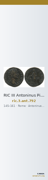RIC III Antoninus Pius 792 — CANOA
