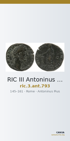 RIC III Antoninus Pius 793 — CANOA