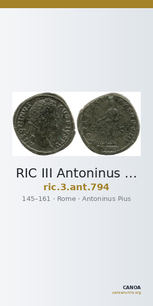 RIC III Antoninus Pius 794 — CANOA