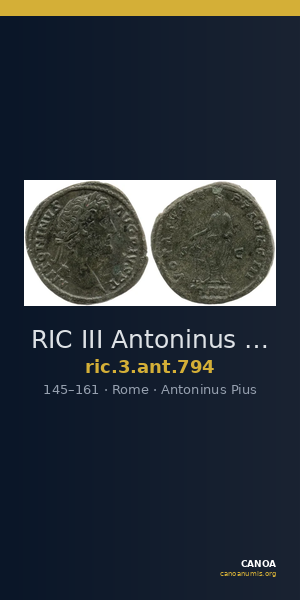 RIC III Antoninus Pius 794 — CANOA