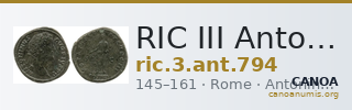 RIC III Antoninus Pius 794 — CANOA
