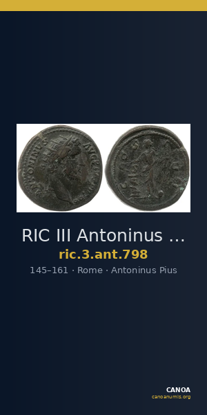 RIC III Antoninus Pius 798 — CANOA