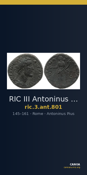 RIC III Antoninus Pius 801 — CANOA
