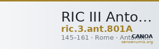 RIC III Antoninus Pius 801A — CANOA
