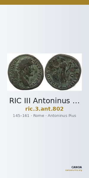 RIC III Antoninus Pius 802 — CANOA