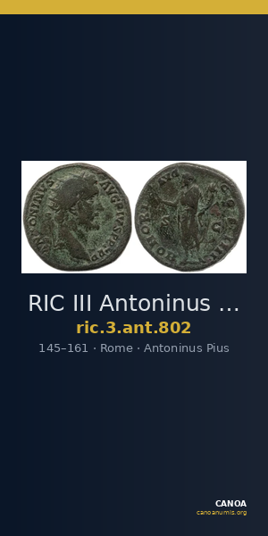 RIC III Antoninus Pius 802 — CANOA