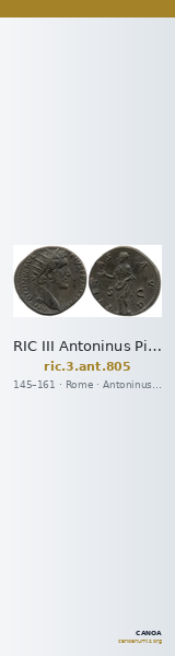 RIC III Antoninus Pius 805 — CANOA