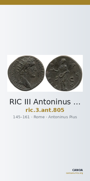 RIC III Antoninus Pius 805 — CANOA