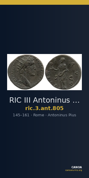 RIC III Antoninus Pius 805 — CANOA
