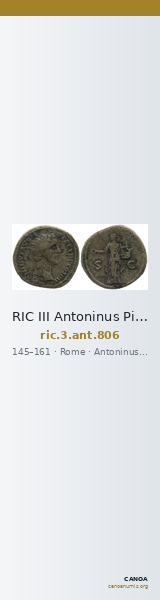 RIC III Antoninus Pius 806 — CANOA
