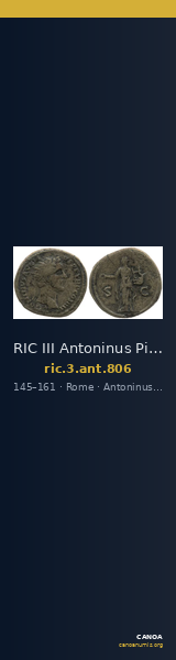 RIC III Antoninus Pius 806 — CANOA