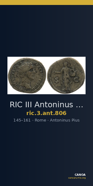 RIC III Antoninus Pius 806 — CANOA