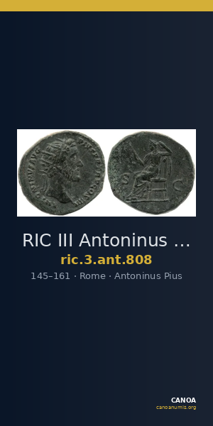 RIC III Antoninus Pius 808 — CANOA