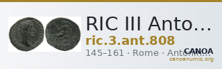 RIC III Antoninus Pius 808 — CANOA