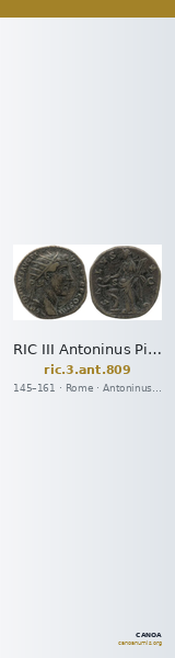RIC III Antoninus Pius 809 — CANOA