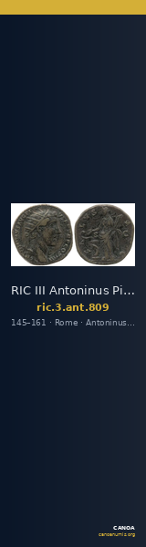 RIC III Antoninus Pius 809 — CANOA
