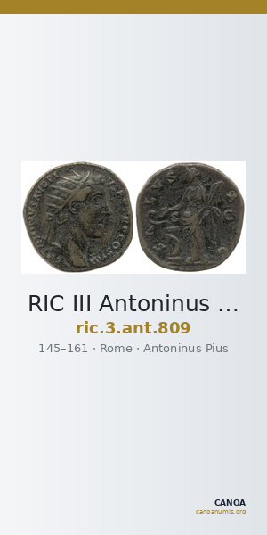 RIC III Antoninus Pius 809 — CANOA