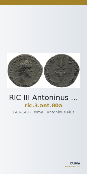 RIC III Antoninus Pius 80a — CANOA