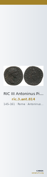 RIC III Antoninus Pius 814 — CANOA