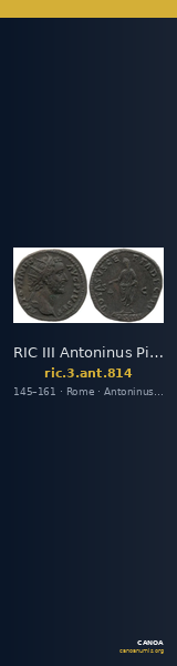 RIC III Antoninus Pius 814 — CANOA