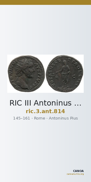 RIC III Antoninus Pius 814 — CANOA