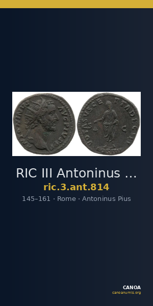 RIC III Antoninus Pius 814 — CANOA