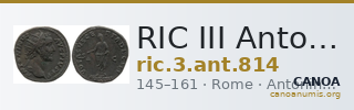 RIC III Antoninus Pius 814 — CANOA