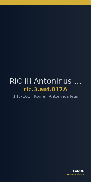 RIC III Antoninus Pius 817A — CANOA