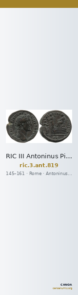 RIC III Antoninus Pius 819 — CANOA