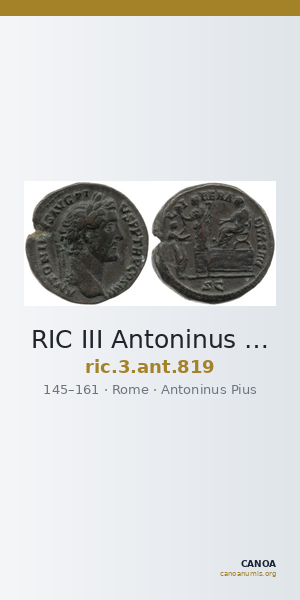 RIC III Antoninus Pius 819 — CANOA
