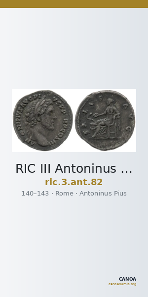 RIC III Antoninus Pius 82 — CANOA