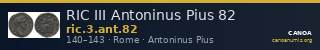 RIC III Antoninus Pius 82 — CANOA