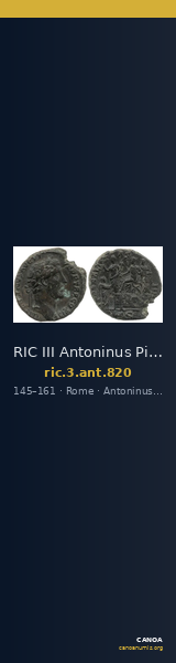 RIC III Antoninus Pius 820 — CANOA