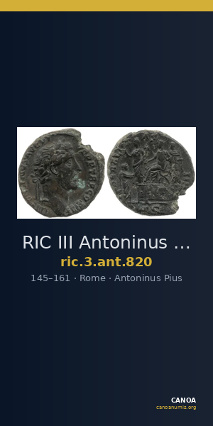 RIC III Antoninus Pius 820 — CANOA