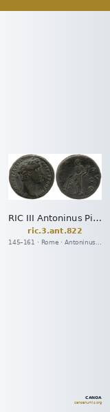 RIC III Antoninus Pius 822 — CANOA