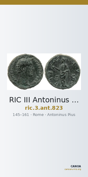 RIC III Antoninus Pius 823 — CANOA