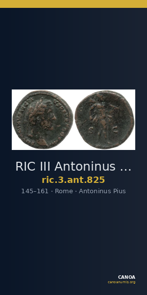 RIC III Antoninus Pius 825 — CANOA