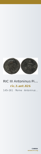 RIC III Antoninus Pius 826 — CANOA