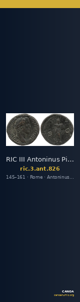 RIC III Antoninus Pius 826 — CANOA
