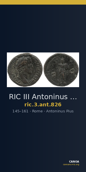 RIC III Antoninus Pius 826 — CANOA