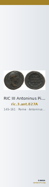 RIC III Antoninus Pius 827A — CANOA